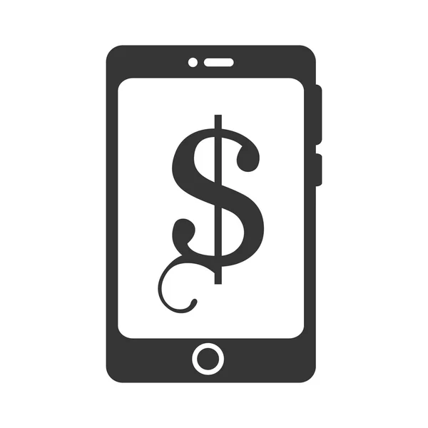 Para smartphone ödeme teknoloji — Stok Vektör