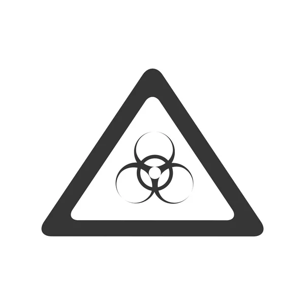 Biohazard sign precaution — Stock Vector
