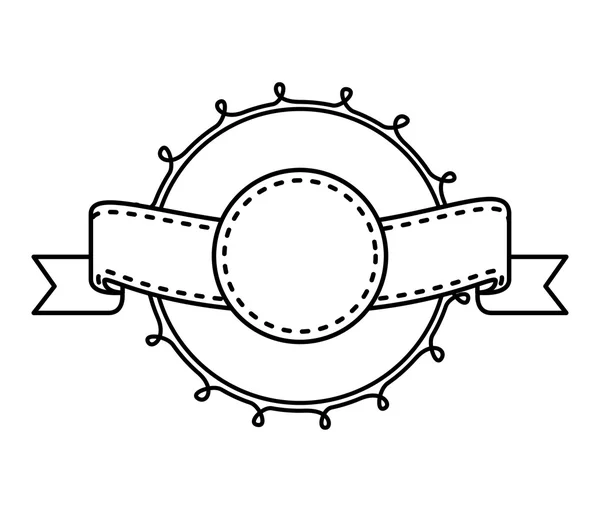 Елегантна рамка зі стрічкою — стоковий вектор