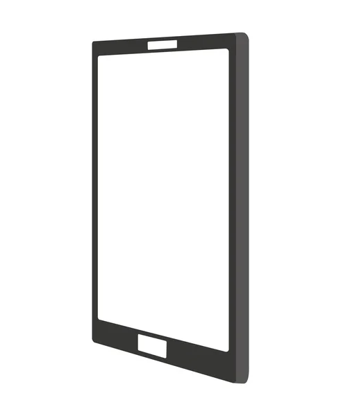 Ikona na białym tle technologii smartphone — Wektor stockowy