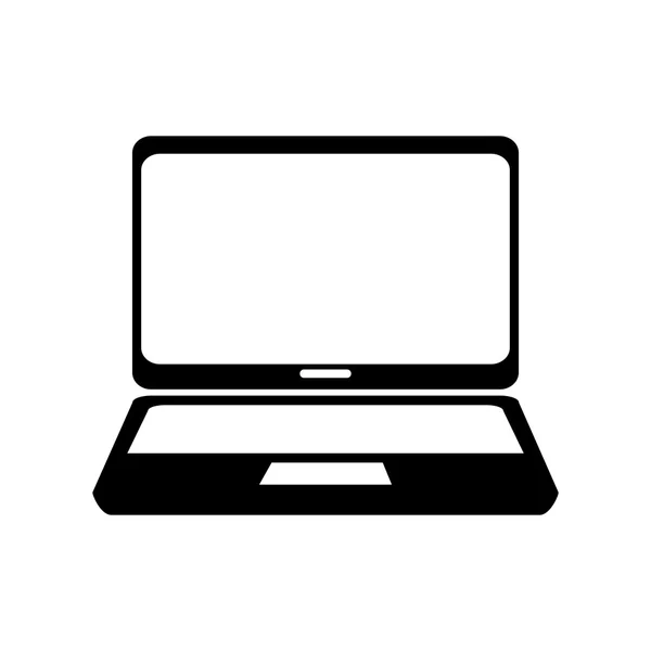 Laptop-Bildschirm Computer tragbar — Stockvektor