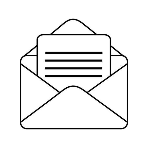 Posta postale busta corrispondenza — Vettoriale Stock