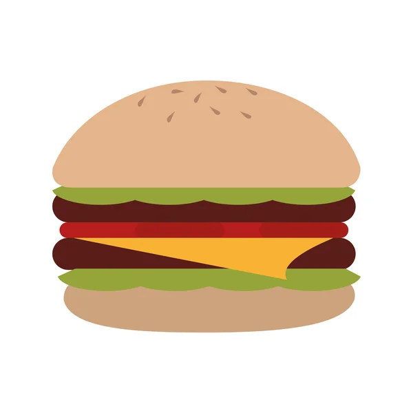 Hambúrguer hambúrguer fast food — Vetor de Stock