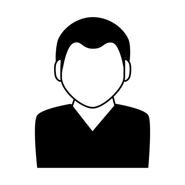Perfil avatar persona masculino — Vector de stock