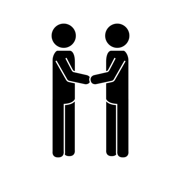 Handshake deal man — Stock Vector