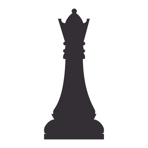 Sakk darab királynő — Stock Vector