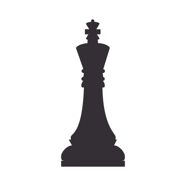 Pezzo di scacchi Re — Vettoriale Stock