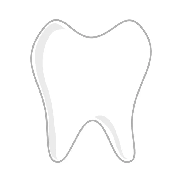 Dent blanc oral — Image vectorielle