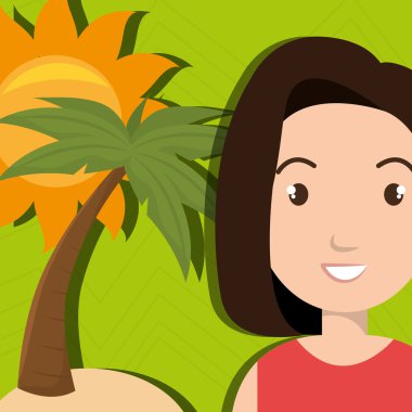 kadın güneş palm beach