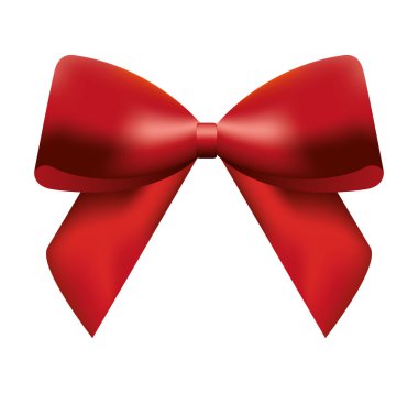 kurdele bown Noel izole simgesi