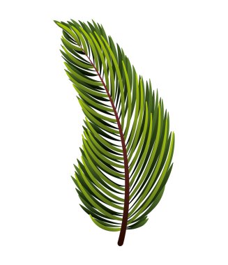 Noel dekorasyon izole simgesi yapraklar