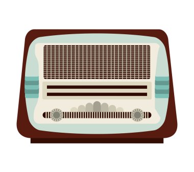 eski müzik player izole simgesi