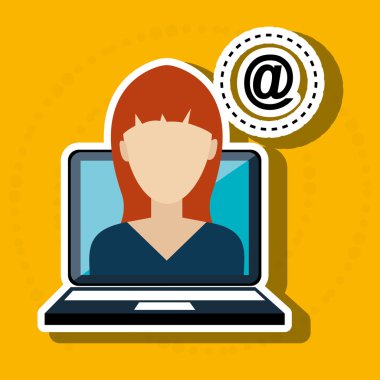 siluet kadın dizüstü apps