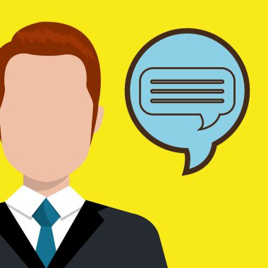 adam fikir kabarcık konuşmak