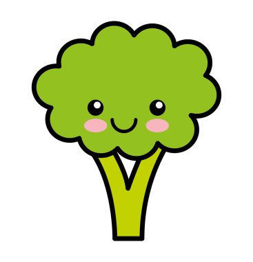 sebze karakter yüz izole simgesi