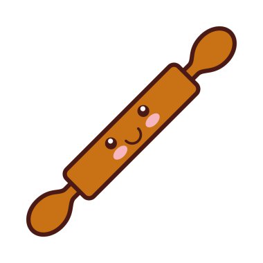 mutfak silindir izole simgesi