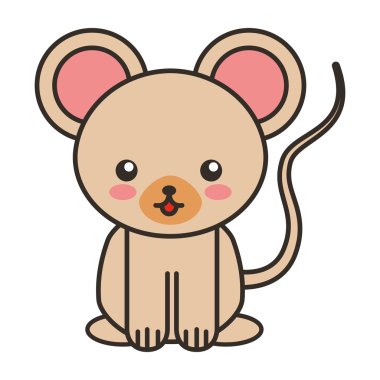 sevimli ayı hayvan ihale izole simgesi