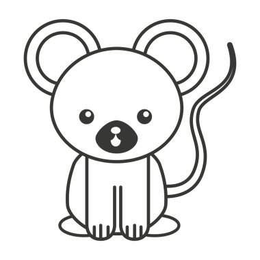 sevimli hayvan ihale izole simgesi