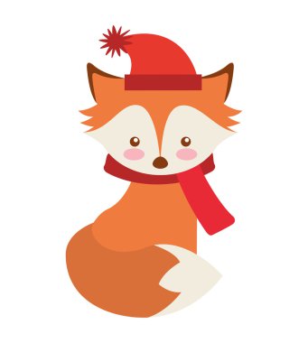 Noel giysileri ile sevimli hayvan