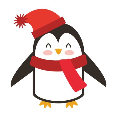 Noel giysileri ile sevimli hayvan