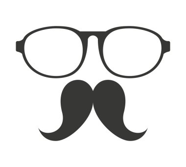 Bıyık ve gözlük hippi tarzı