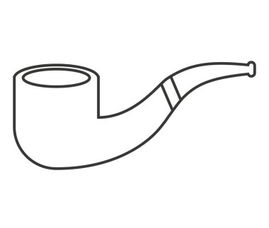 izole simgesi sigara için boru