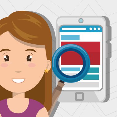 Kadın akıllı telefon arama yeni