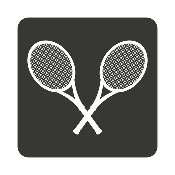 Tennis sport utrustning isolerade ikonen — Stock vektor