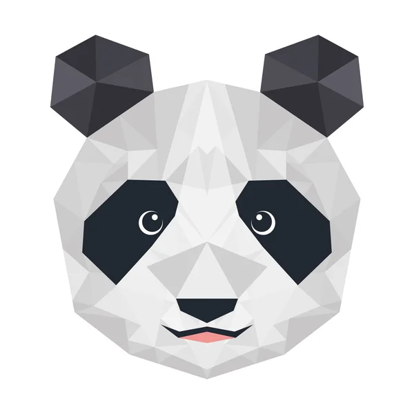 Изолированная иконка панды — стоковый вектор