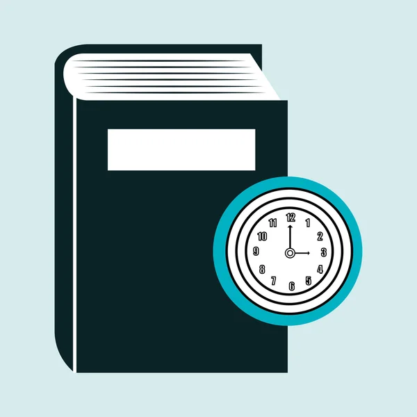 Libro literatura biblioteca icono — Vector de stock