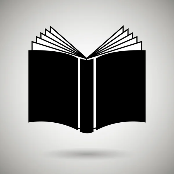 Kitap edebiyat Kütüphane simgesi — Stok Vektör