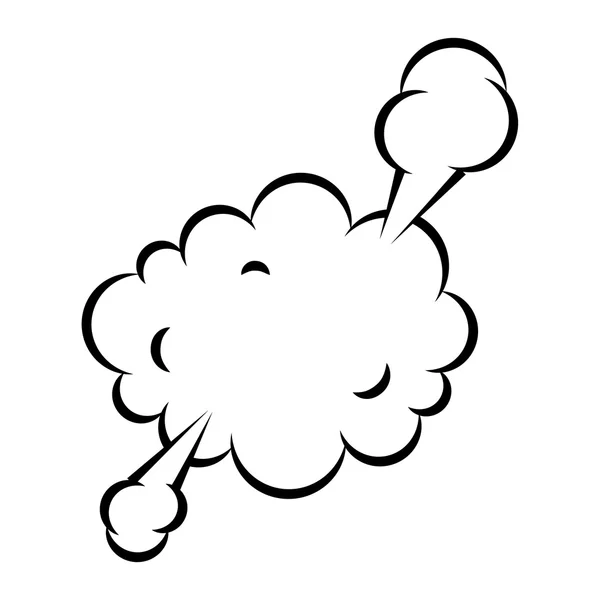 Splash bubble comic isolated icon — стоковый вектор
