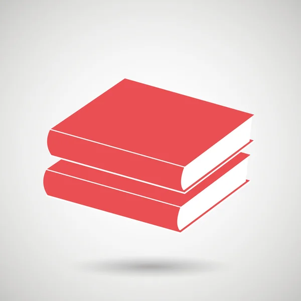 Libro literatura biblioteca icono — Vector de stock