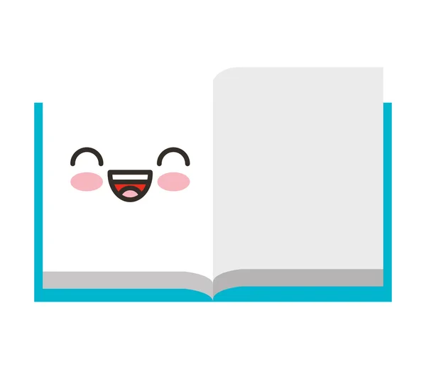 Livre école personnage isolé icône — Image vectorielle