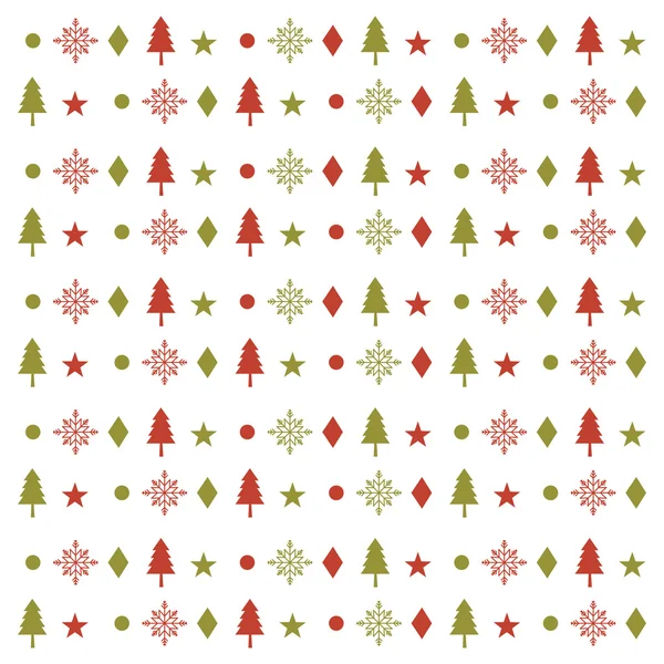 圣诞节背景模式图标 — 图库矢量图片