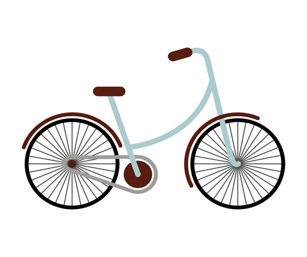 Bicicleta estilo hipster icono aislado — Vector de stock