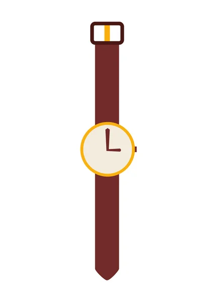 Mano icona orologio isolato — Vettoriale Stock