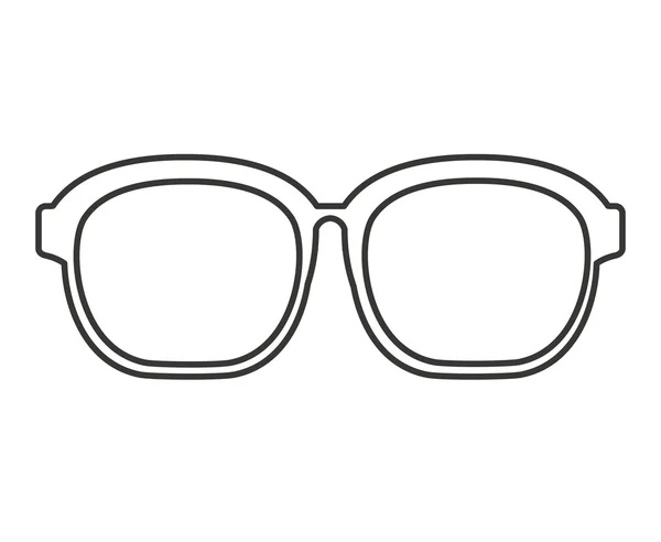 패션 안경 고립 된 아이콘 — 스톡 벡터