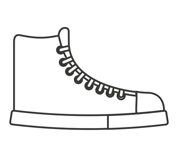 Zapatos moda joven icono aislado — Vector de stock