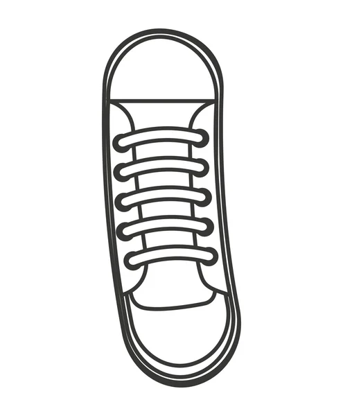 Ayakkabı genç moda izole simgesi — Stok Vektör