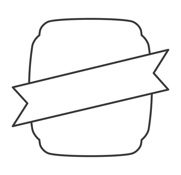 Frame met lint geïsoleerd pictogram ontwerp — Stockvector