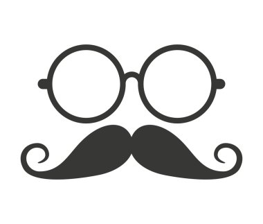 Bıyık ve gözlük hippi tarzı