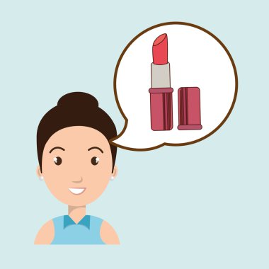 kadın fırça alıp yapmak