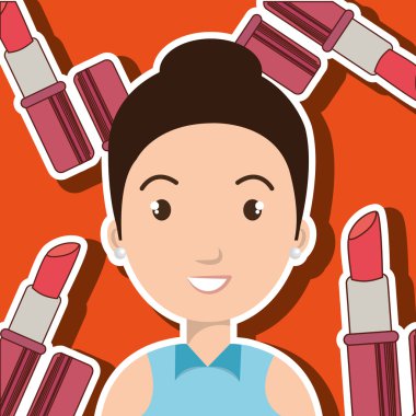 kadın fırça alıp yapmak