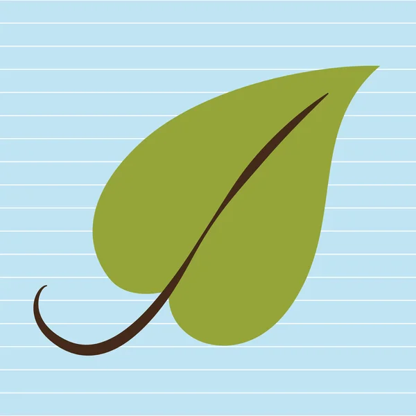 Лист листового растения — стоковый вектор