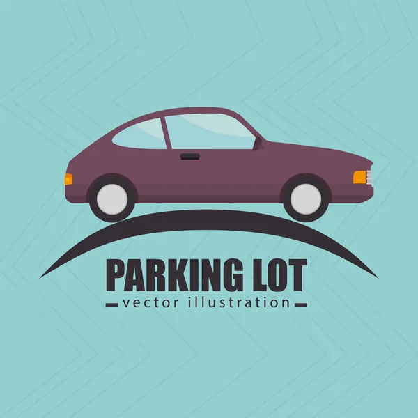 Aviso de símbolo de estacionamento —  Vetores de Stock