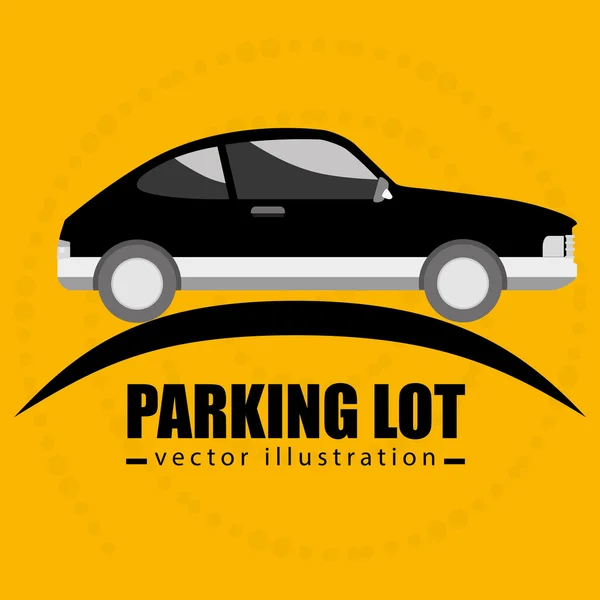 Parking lot symbol notice — Stock Vector