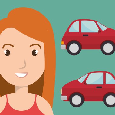 kadın araba araç taşıma