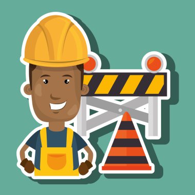 İnşaat işçisi altında