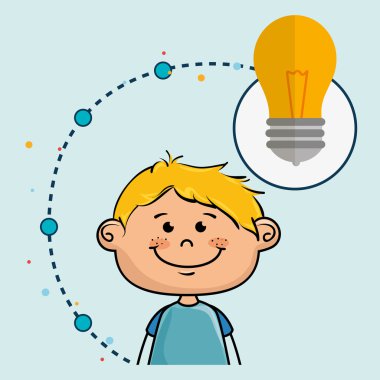 çocuk çizgi film fikir simgesi